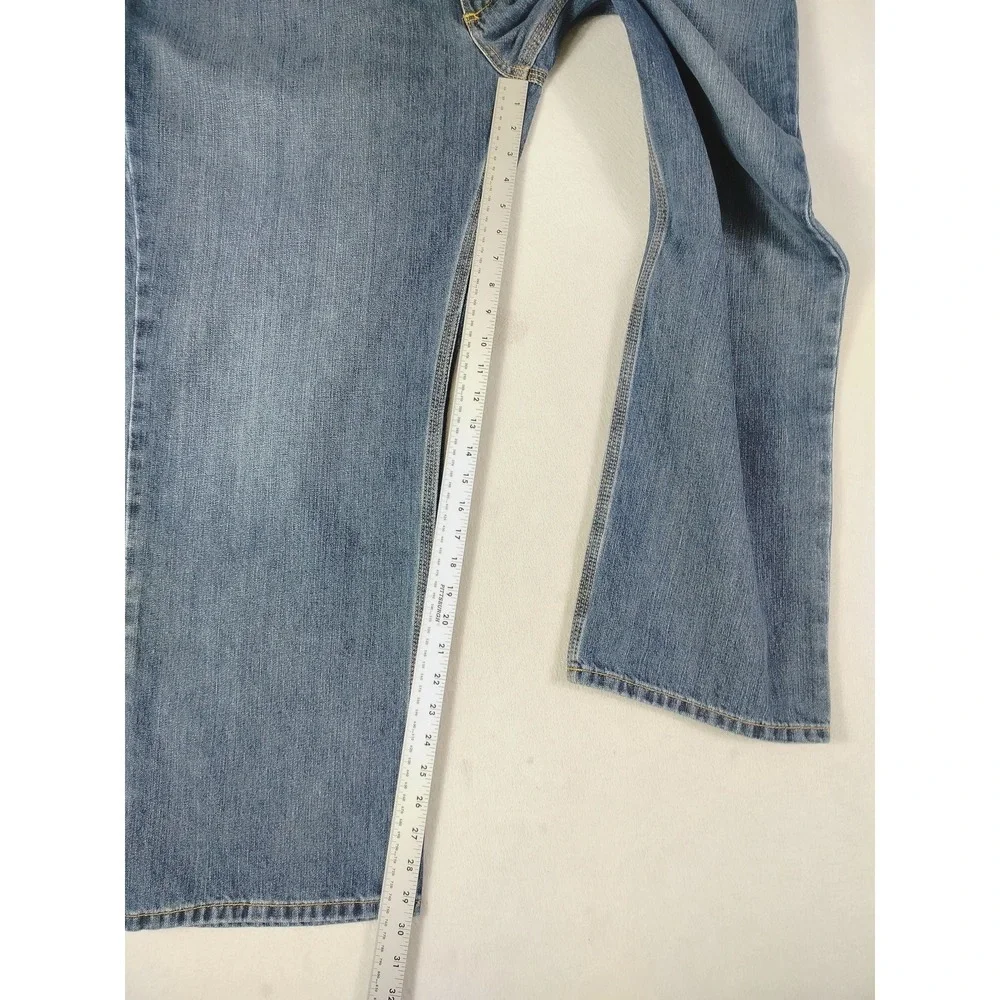 Carhartt‎ Jeans Mens 44x30 Blue Relaxed Fit Straight Denim Workwear 101483 968